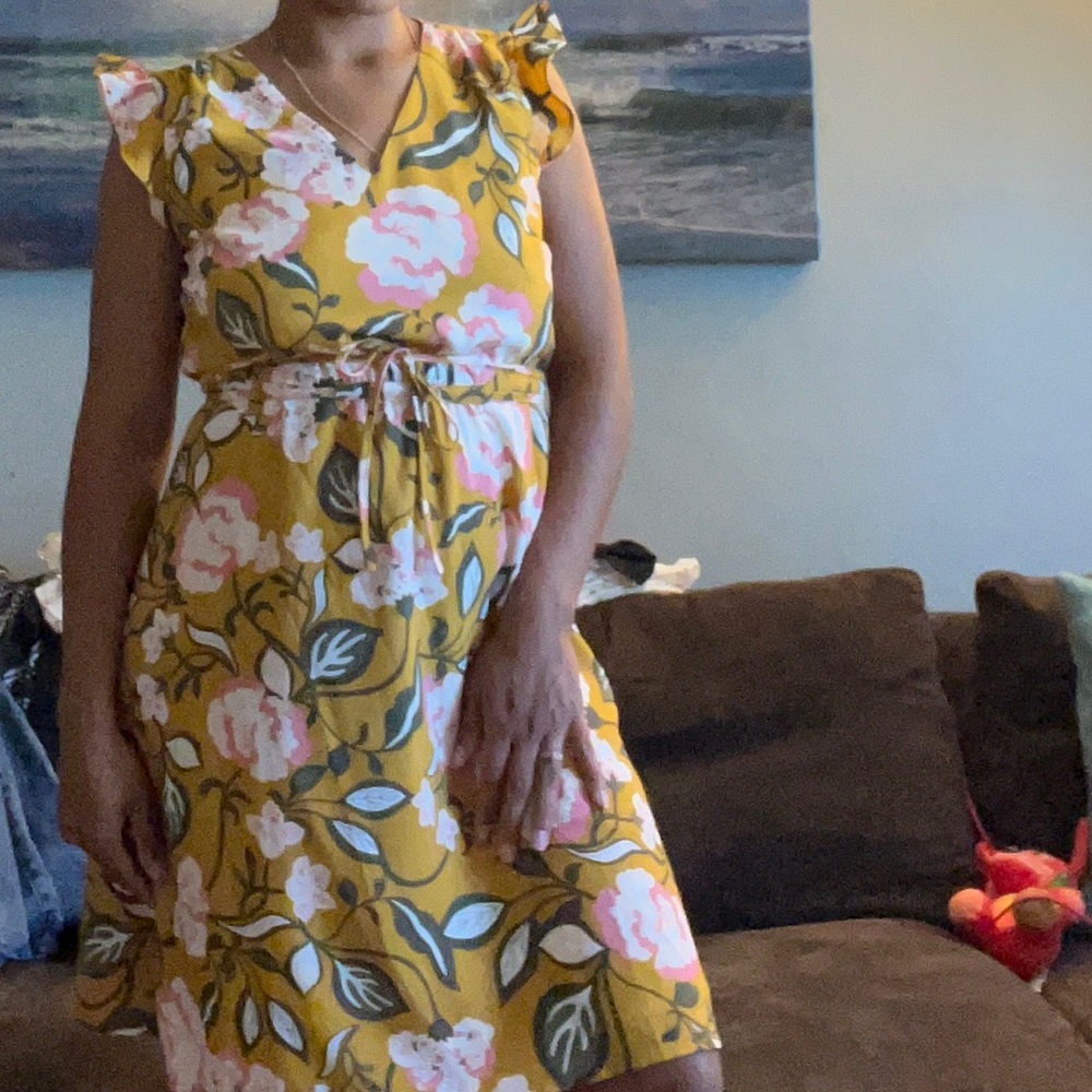 Floral mid dress